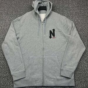 Onnit Hoodie Men Extra Large Gray Full Zip Long Sleeve Pocket Outdoor XL